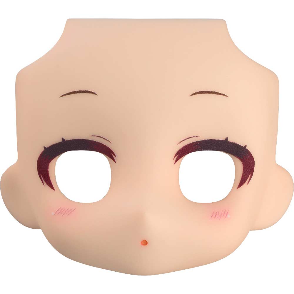 (PO) Nendoroid Doll Customizable Face Plate Narrowed Eyes: With Makeup (Cream)