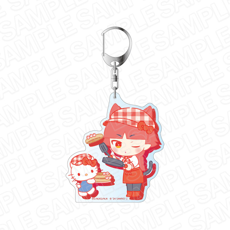 (PO) Welcome to Demon School! Iruma-kun x Sanrio Characters Deka Key Chain Opera x Hello Kitty Sweets Ver.