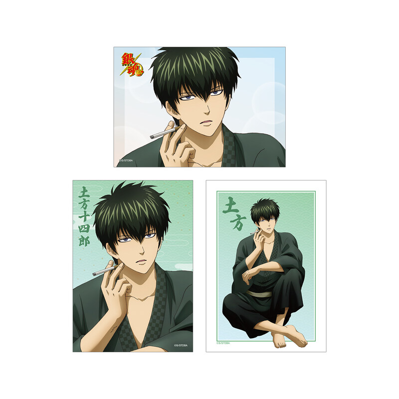 (PO) Gintama Original Illustration Hijikata Toushirou Start of the Day Ver. Bromide 3 Set