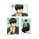 (PO) Gintama Original Illustration Hijikata Toushirou Start of the Day Ver. Bromide 3 Set