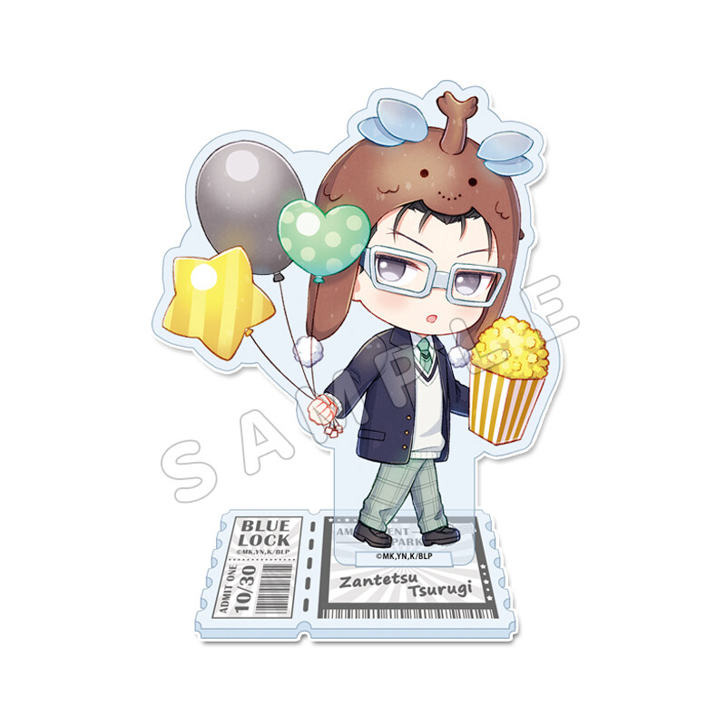 (PO) Blue Lock Puchichoko Acrylic Stand Tsurugi Zantetsu Amusement Park