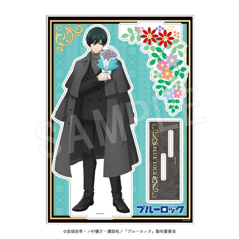 (PO) Blue Lock Big Acrylic Stand Birthday Flower Ver. Itoshi Rin