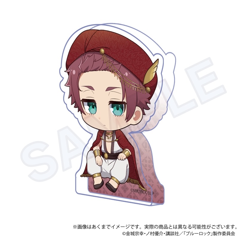 (PO) Blue Lock Mini Character Acrylic Block Arabian Ver. Itoshi Sae