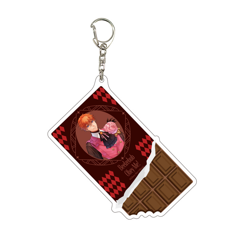 Deka Acrylic Key Chain Obey Me! 06 Beelzebub Valentine Ver. (Original Illustration)