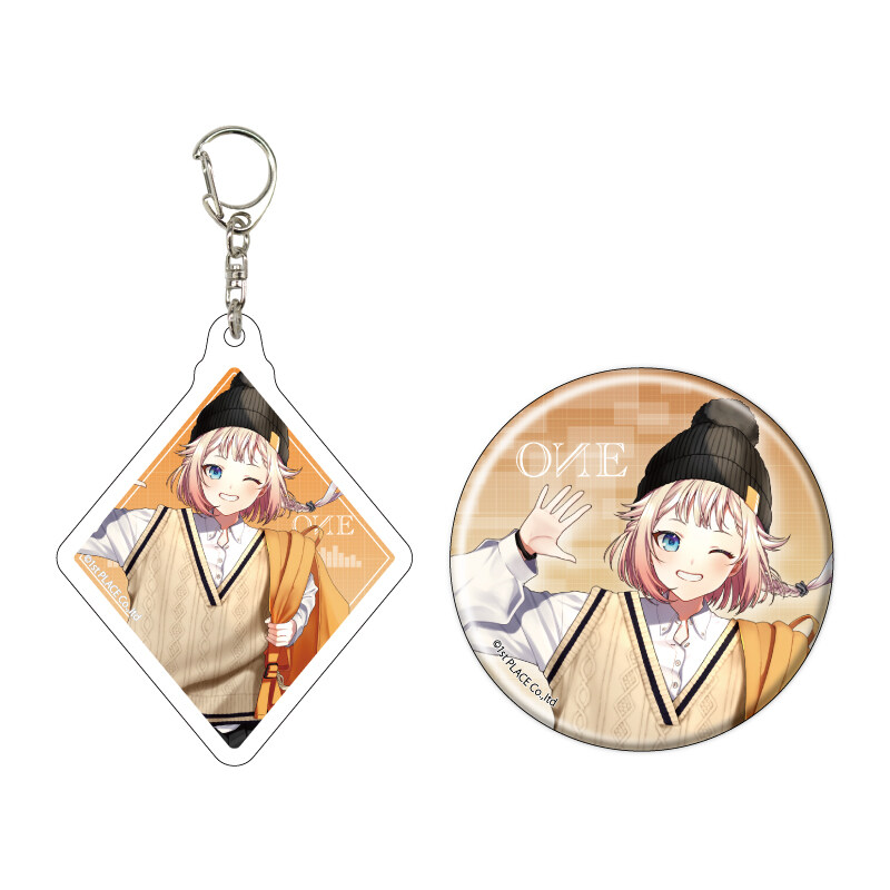 (PO) Acrylic Key Chain & Can Badge Set IA / ONE / HIPPI 02 ONE Off Style Ver. (Original Illustration)
