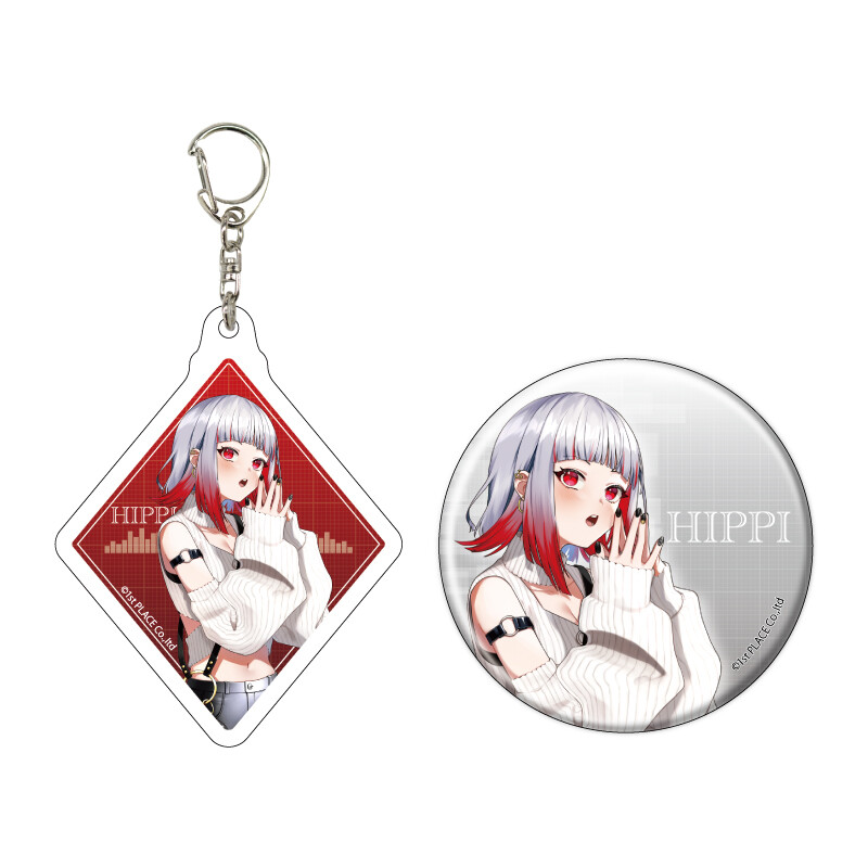 (PO) Acrylic Key Chain & Can Badge Set IA / ONE / HIPPI 03 HIPPI Off Style Ver. (Original Illustration)