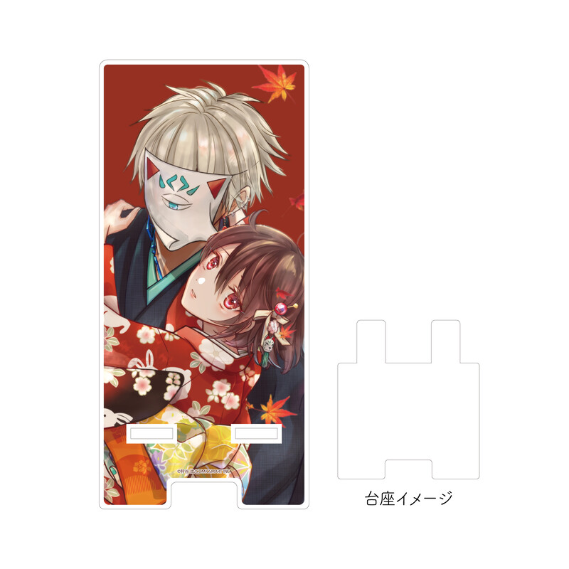 (PO) Sma Chara Stand Minikui Yukakunoko 01 Sagami Yahiro & Esora (Official Illustration)