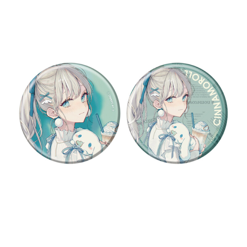 (PO) Can Badge 2 Set Akakura x Sanrio Characters 02 Cinnamoroll (Original Illustration)