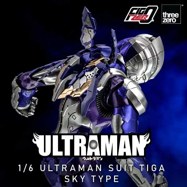 FigZero 1/6th Scale Articulated Figure - Ultraman Suit Another Universe - Ultraman Suit Tiga Sky Type