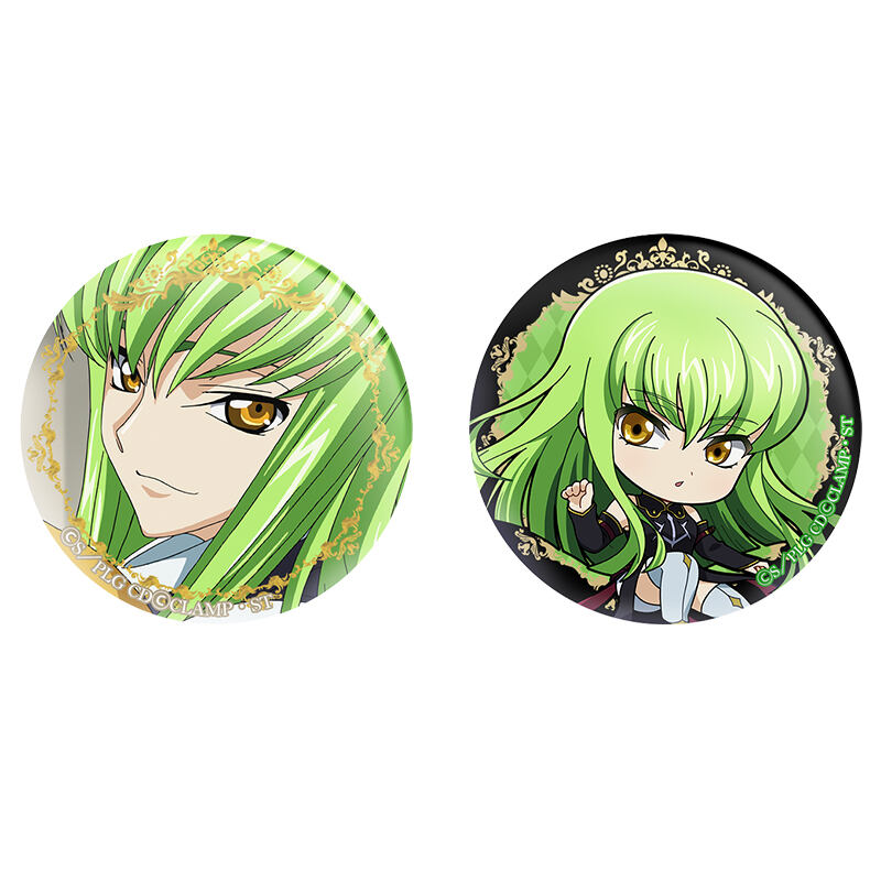 Code Geass Lelouch of the Rebellion C.C. Can Badge Set