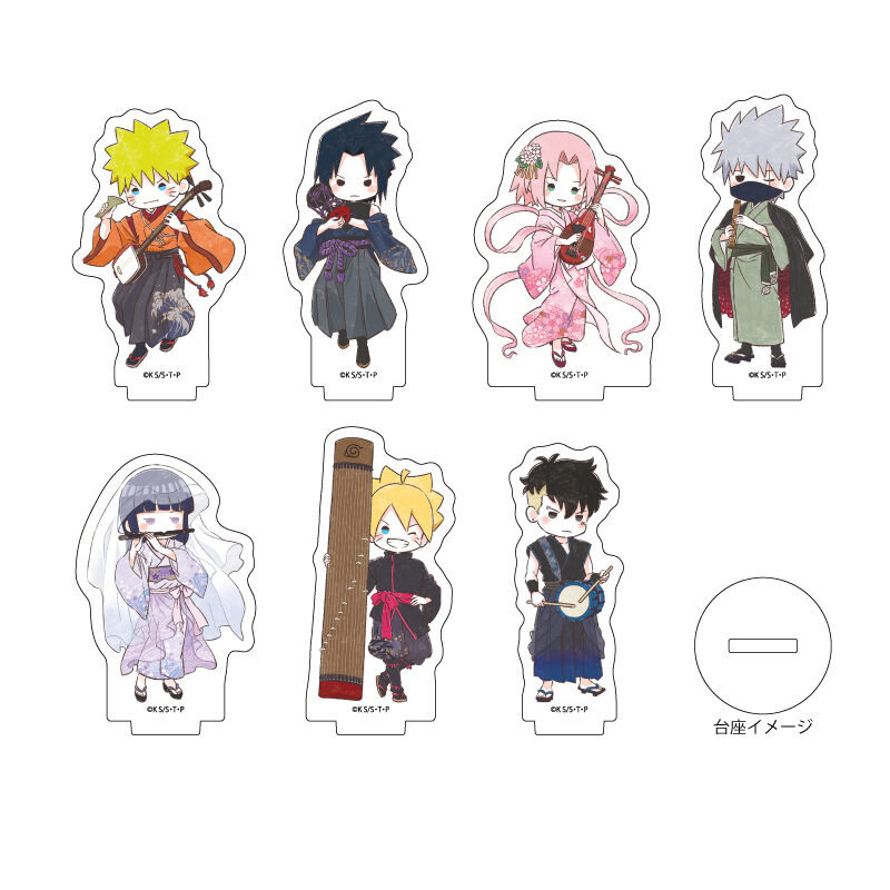 (PO) Acrylic Petit Stand NARUTO & BORUTO 06 Traditional Japanese Musical Instruments Ver. (Graff Art Illustration) [BOX]