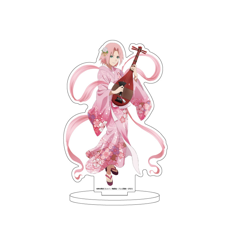 (PO) Acrylic Stand NARUTO & BORUTO 67 Haruno Sakura Traditional Japanese Musical Instruments Ver. (Original Illustration)