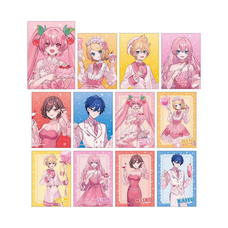 (PO) Sakura Miku Original Illustration Cherry Blossom Party Ver. Art by Shugao Trading Bromide [BOX]