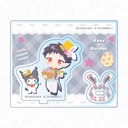 (PO) Welcome to Demon School! Iruma-kun x Sanrio Characters Acrylic Stand Andro M. Jazz x Kuromi Easter Ver.
