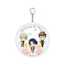 (PO) Deka Acrylic Key Chain Moriarty the Patriot 03 Sherlock & John & Mycroft (Mini Character Illustration)