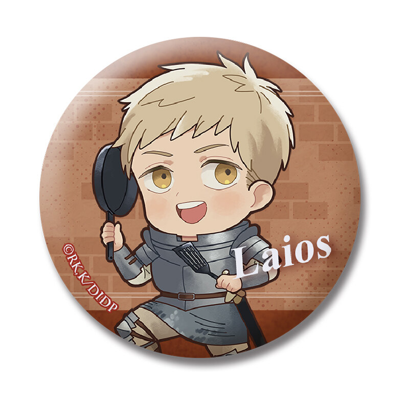 Delicious in Dungeon Laios Can Badge
