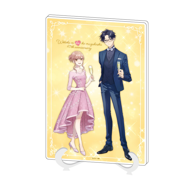 (PO) Acrylic Art Board A5 Size Wotakoi: Love is Hard for Otaku 01 Celebration Ver. (Original Illustration)