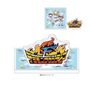 (PO) Acrylic Coaster Stand Digimon Frontier 01 Kanbara Takuya & Orimoto Izumi & Himi Tomoki & Bokomon Marine Ver. (Graff Art Illstration)