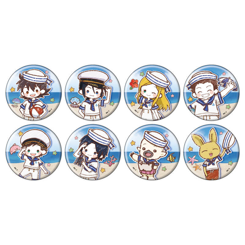 (PO) Can Badge Digimon Frontier 02 Marine Ver. (Graff Art Illstration) [BOX]