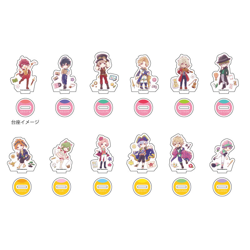 (PO) Acrylic Petit Stand A3! 01 Spring Troupe & Summer Troupe (Graff Art Illustration) [BOX]