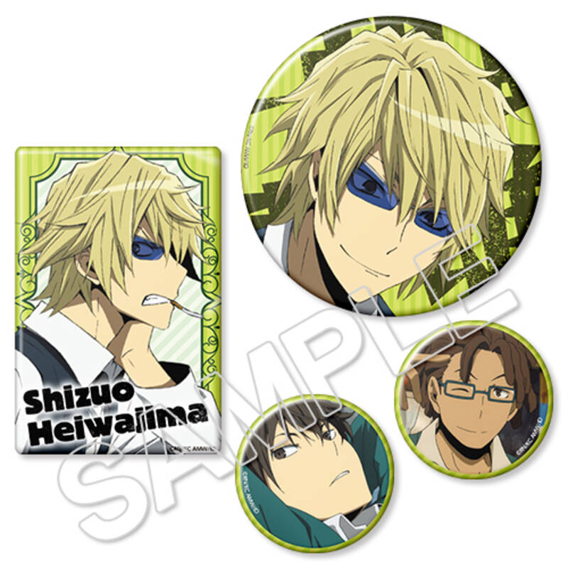 (PO) Durarara!!x2 Can Badge Set Heiwajima Shizuo Original 20th Anniversary Reprint Edition