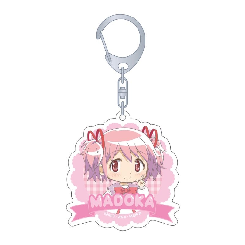 (PO) Puella Magi Madoka Magica Acrylic Key Chain Kaname Madoka One-Piece Dress