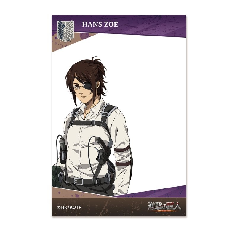 (PO) Attack on Titan Transparent Character Card Hange Zoe