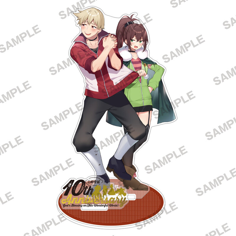 (PO) Kono Subarashii Sekai ni Shukufuku wo! 10th Anniversary Final Fair Acrylic Stand Dust & Rin