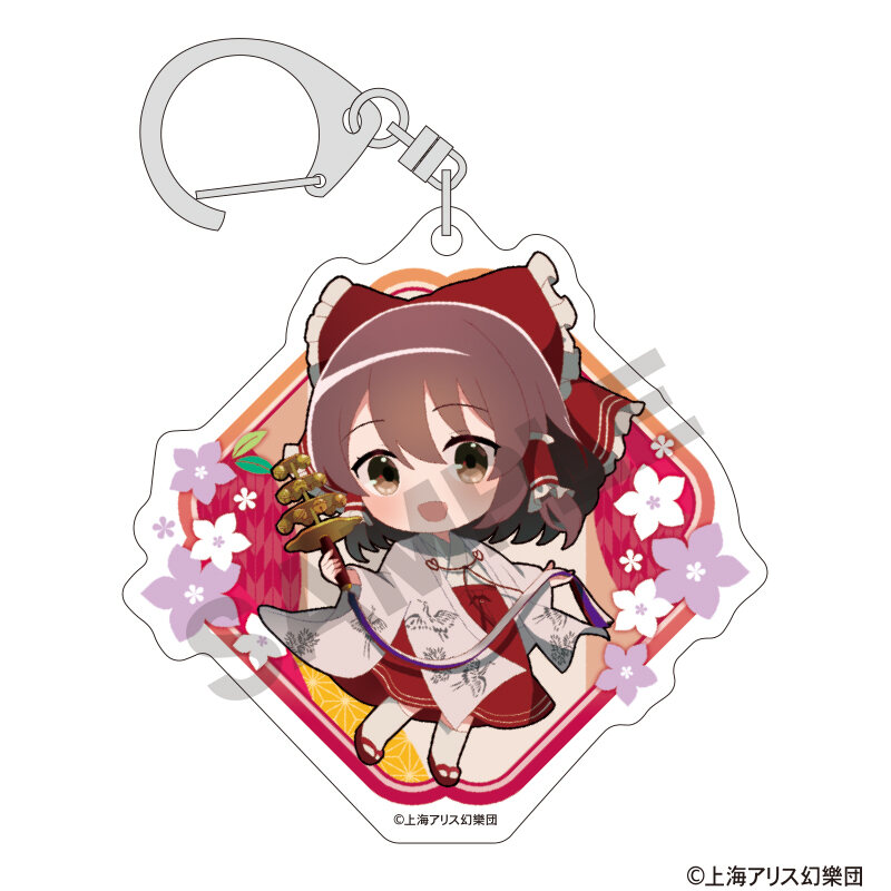 (PO) Touhou Project Acrylic Key Chain Hakurei Reimu Mini Character Nagoshi no Harae