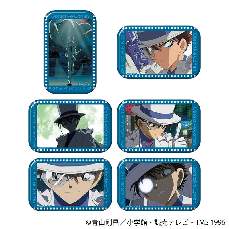 Detective Conan Square Can Badge Collection Kaito Kid [BOX]