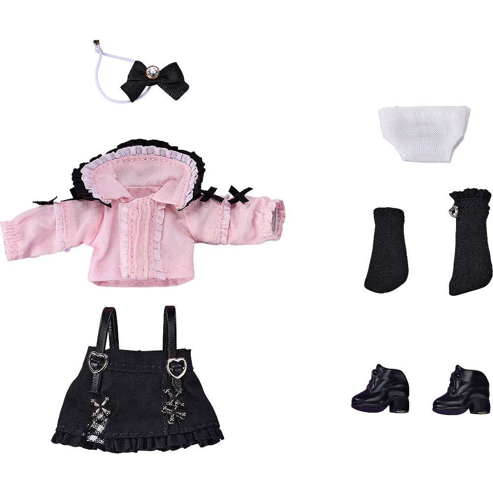 (PO) Nendoroid Doll Outfit Set Suspender Skirt Set (Pink & Black)