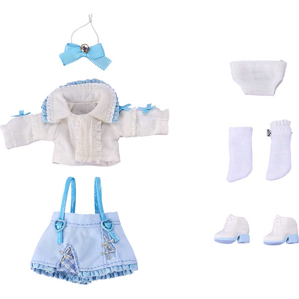 (PO) Nendoroid Doll Outfit Set Suspender Skirt Set (White & Blue)