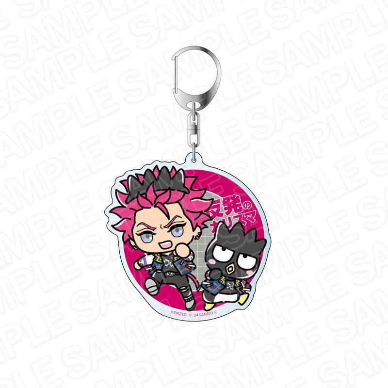 (PO) Charisma x Sanrio Characters Deka Key Chain Sarukawa Kei x Bad Badtz-Maru