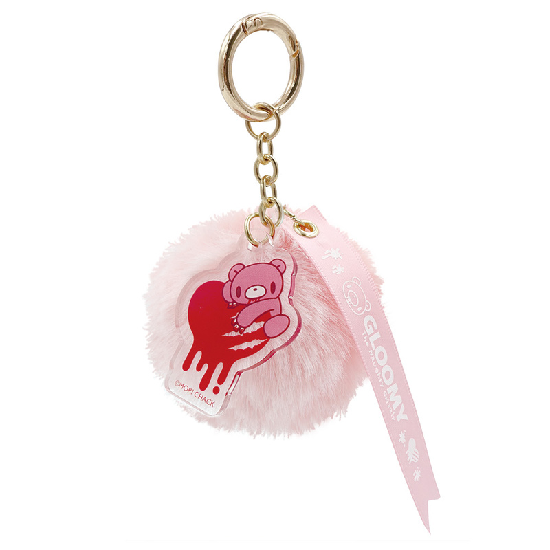(PO) GLOOMY The Naughty Grizzly Fur Charm Pink 8203-078