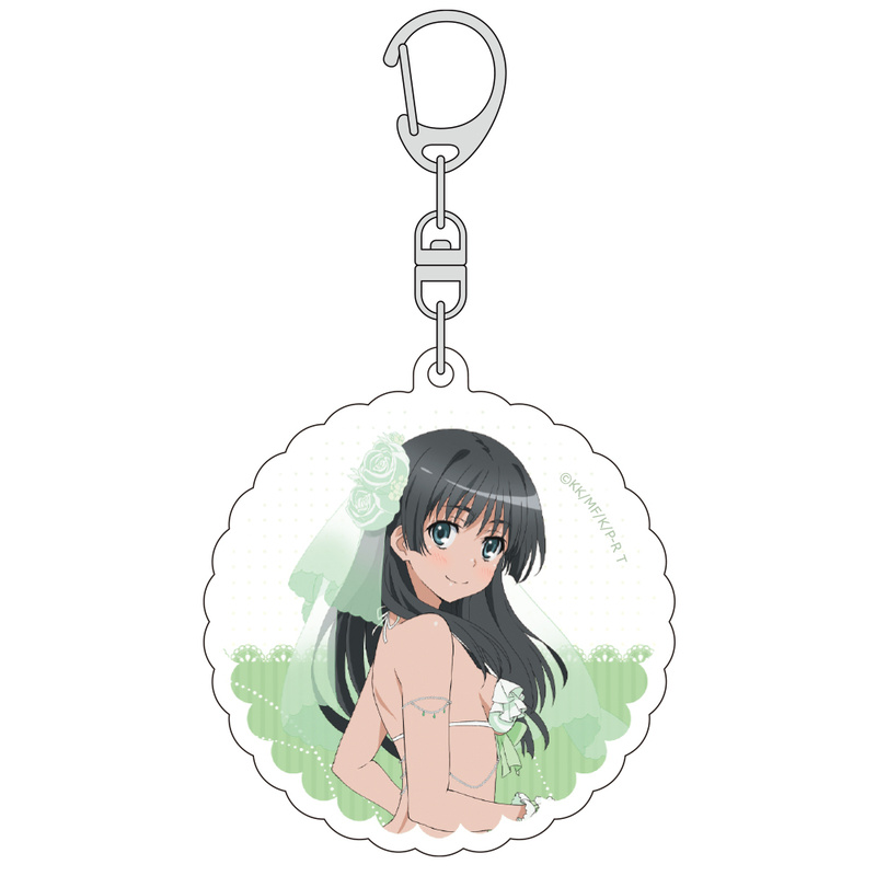 (PO) A Certain Scientific Railgun T Original Illustration Acrylic Key Chain Saten Ruiko / Wedding Swimwear