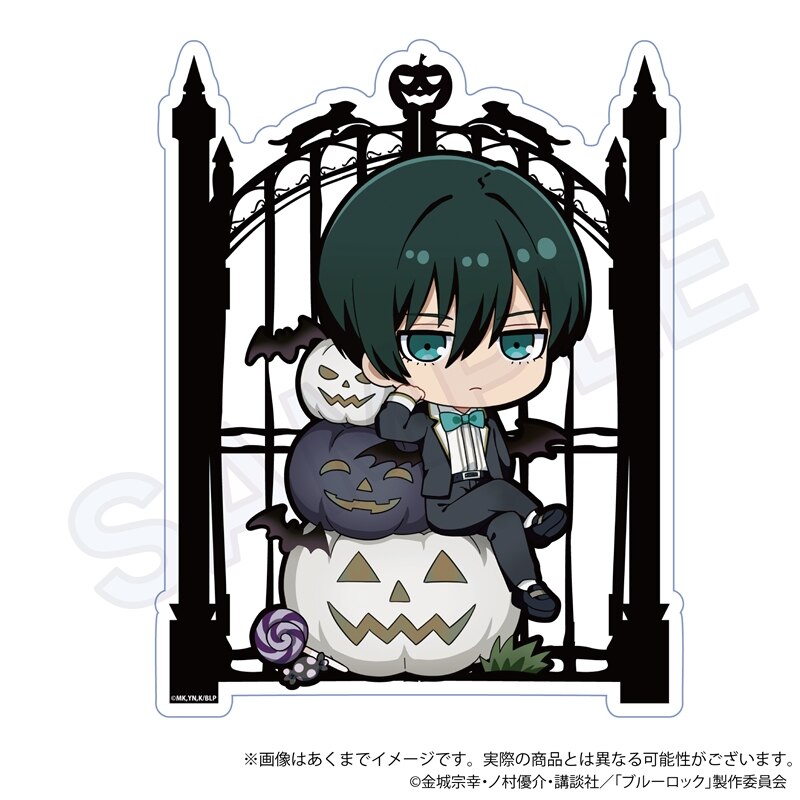 (PO) Blue Lock Acrylic Pen Stand Black Halloween Ver. Itoshi Rin