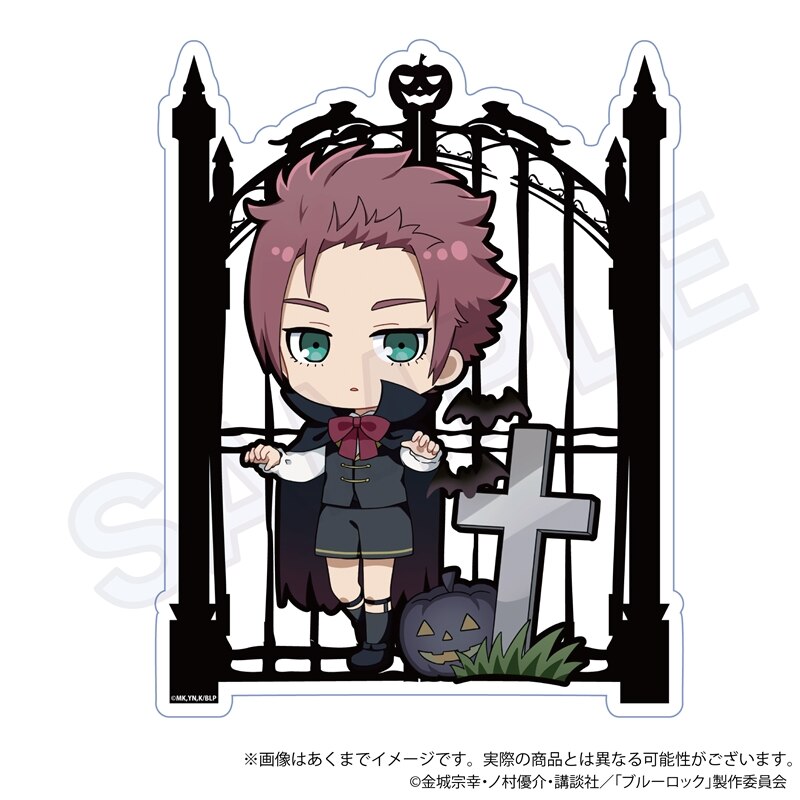 (PO) Blue Lock Acrylic Pen Stand Black Halloween Ver. Itoshi Sae