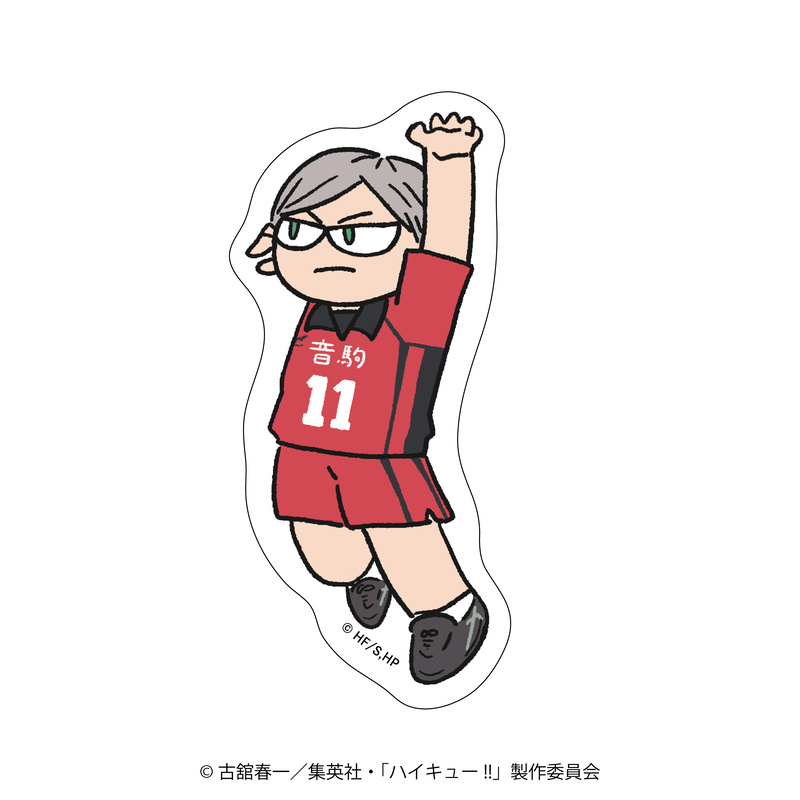 (PO) Haikyu!! Jirori Die-cut Sticker Game Ver. Haiba Lev