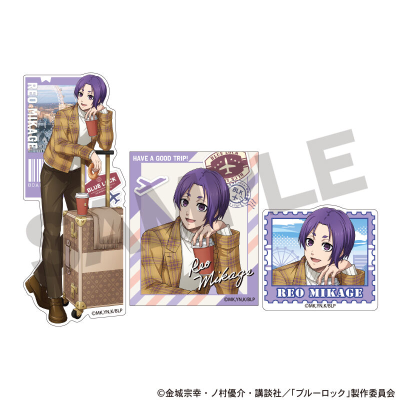 (PO) Blue Lock Sticker Set Mikage Reo Travel