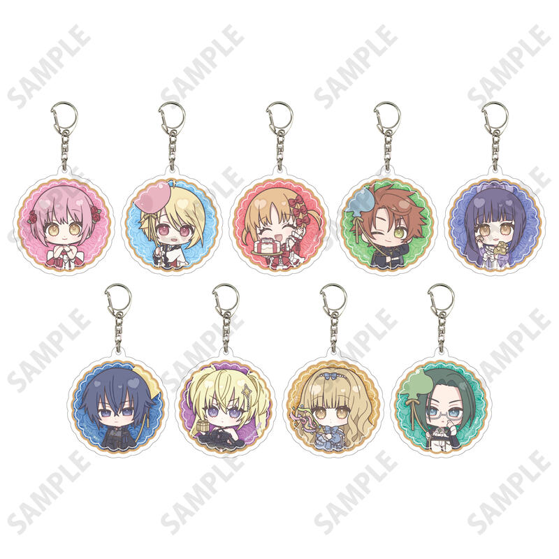 (PO) Acrylic Key Chain Shugo Chara! 04 Celebration Ver. (Mini Character Illustration) [BOX]