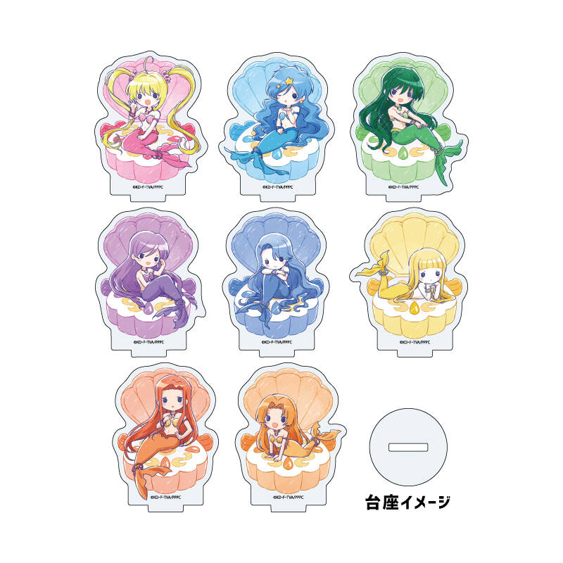 (PO) Acrylic Petit Stand Mermaid Melody Pichi Pichi Pitch 04 Seashell Ver. (Graff Art Illustration) [BOX]