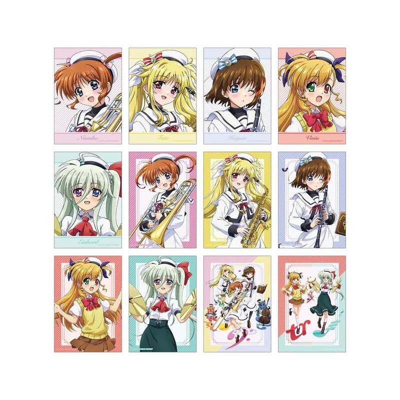 (PO) Magical Girl Lyrical Nanoha Original Illustration Brass Band Ver. Trading Bromide [BOX]