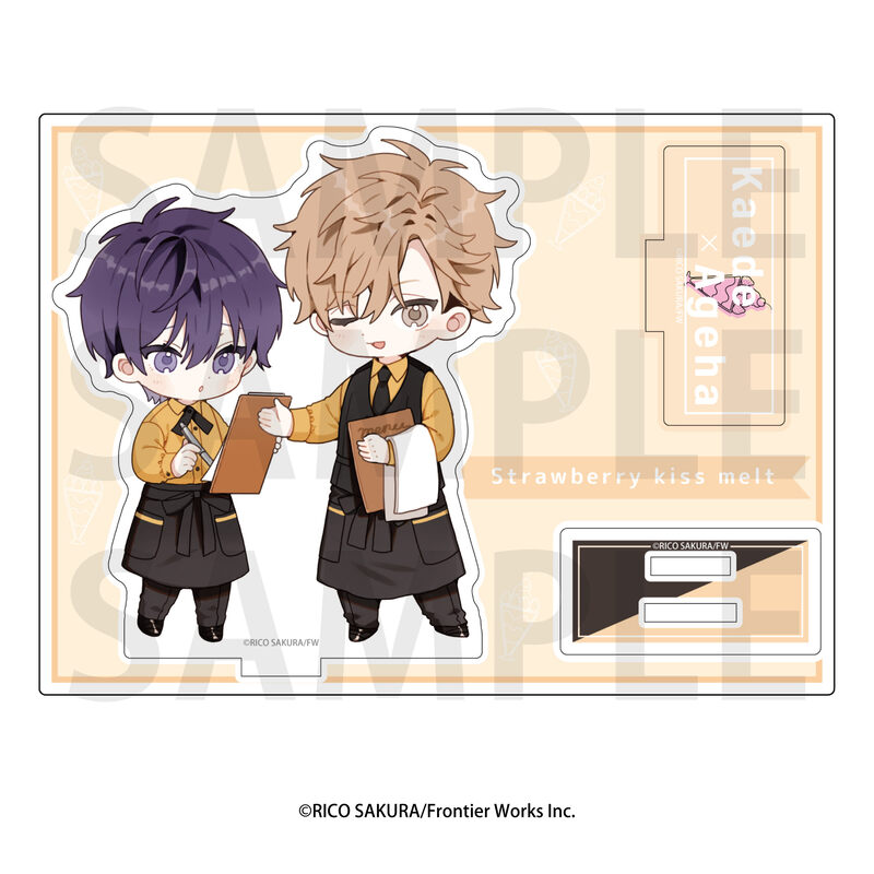 (PO) Daria Mini Character Acrylic Stand Strawberry Kiss Melt Rico Sakura