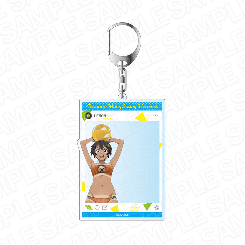 Too Many Losing Heroines! SNS Style Acrylic Key Chain Yakishio Lemon Swimwear Ver.