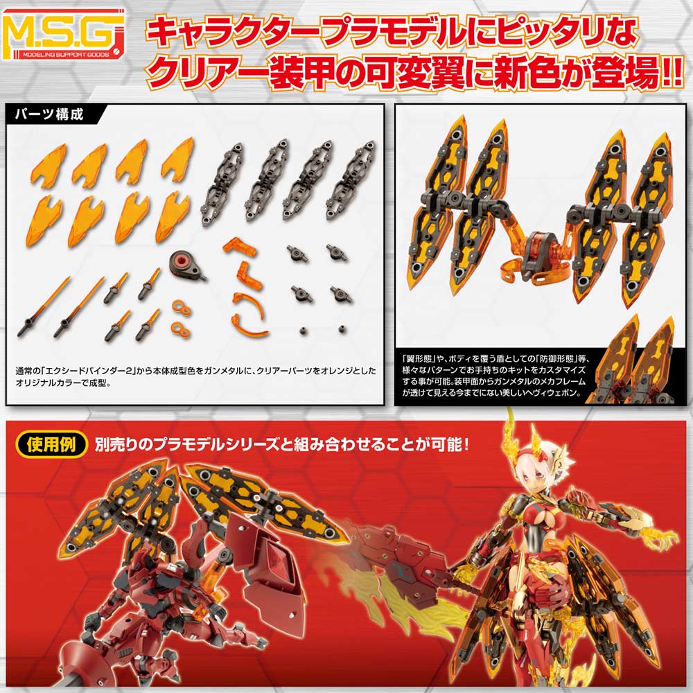 (PO) M.S.G Modeling Support Goods Heavy Weapon Unit 54 Exceed Binder 2 Gunmetallic Ver.