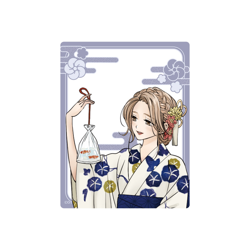 (PO) Acrylic Card Firefly Wedding 02 Kirigaya Satoko Yukata Ver. (Original Illustration)