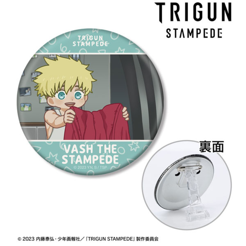 (PO) Trigun Stampede Vash the Stampede Yuru Koma 3 Way Can Badge Ver. C