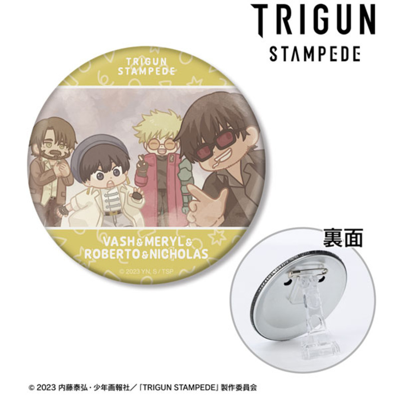 (PO) Trigun Stampede Group Yuru Koma 3 Way Can Badge