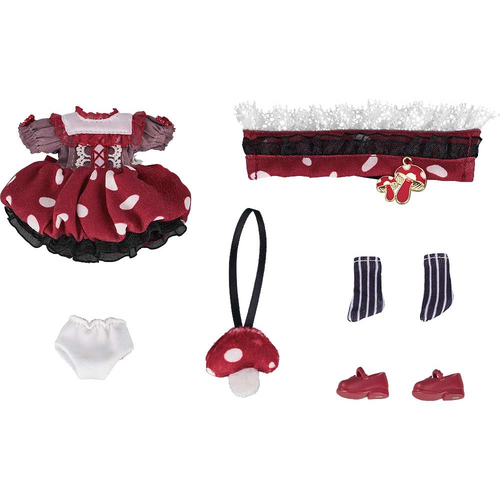 (PO) Nendoroid Doll Outfit Set: Mushroom - Girl (Red)