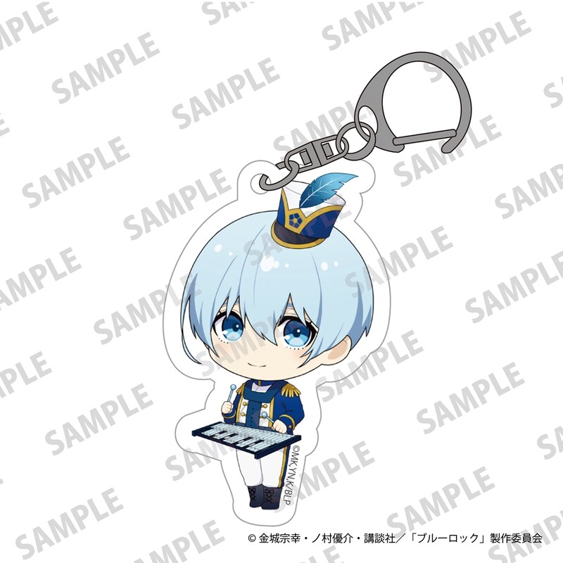 (PO) Blue Lock Mini Chara Acrylic Key Chain Marching Band Ver. Hiori Yo